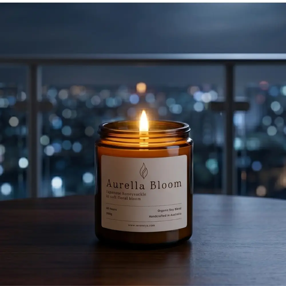 Aurella Bloom Luxury Scented Candle – Japanese Honeysuckle Floral Fragrance Aurella Bloom Luxury Scented Candle – Japanese Honeysuckle Floral Fragrance