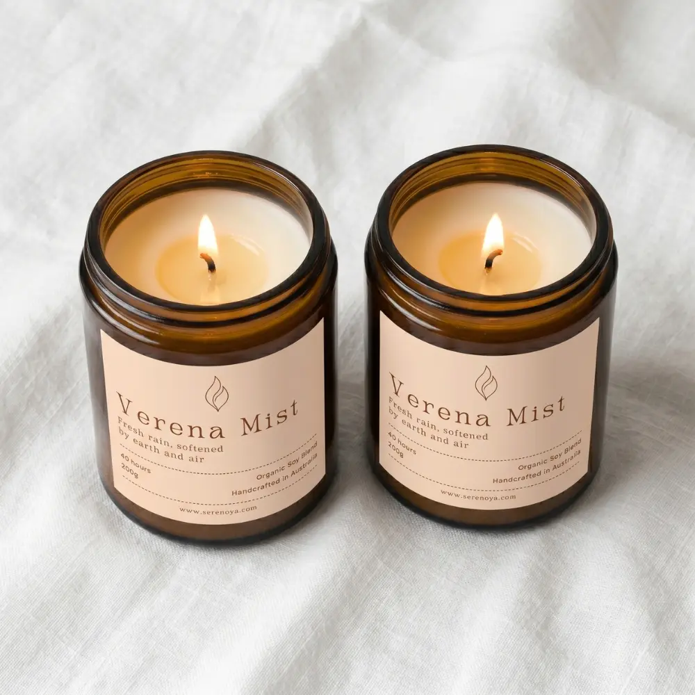 Verena Mist Luxury Candle - Fresh Rain & Green Botanical Fragrance Verena Mist Luxury Candle - Fresh Rain & Green Botanical Fragrance - Image 2