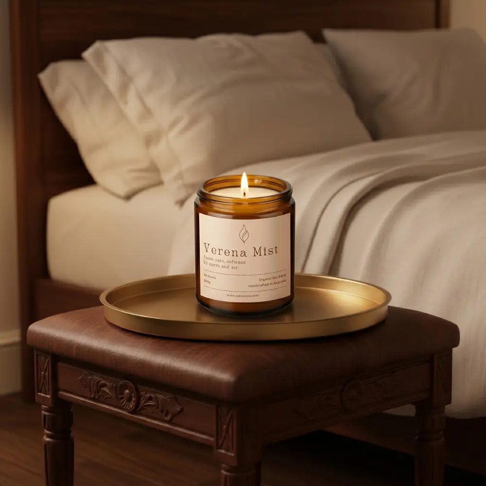 Verena Mist Luxury Candle - Fresh Rain & Green Botanical Fragrance Verena Mist Luxury Candle - Fresh Rain & Green Botanical Fragrance - Image 4